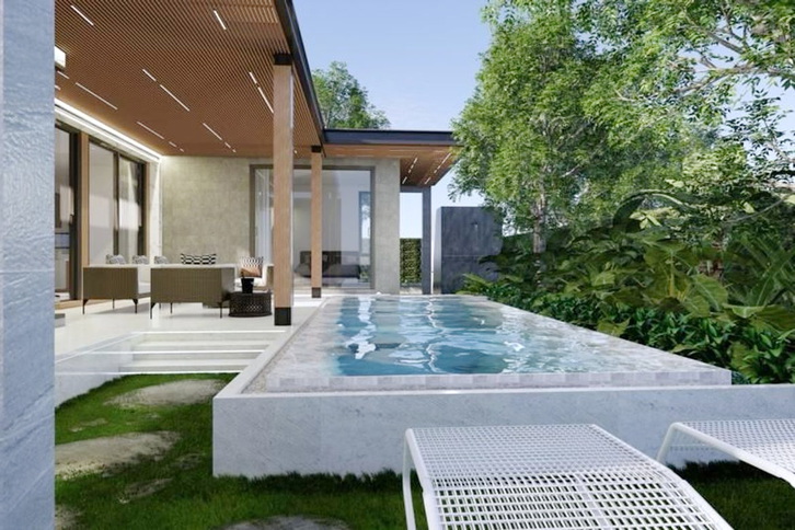 Vollstndig eingerichtete Luxus Pool Villa Typ A in Salween Gardens Hua Hin, Thailand 2