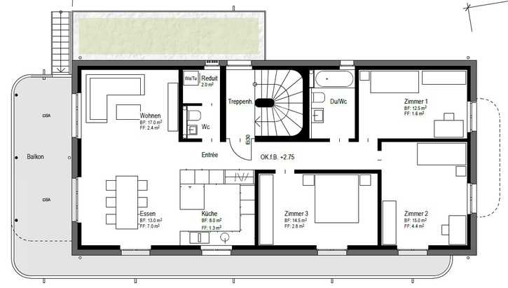 Moderne 4.5-Zimmer-Wohnung in Fislisbach